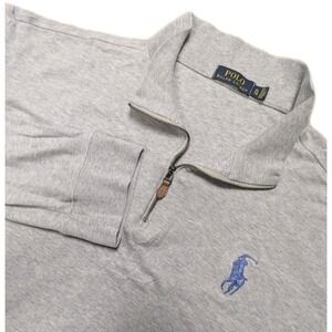 Polo Ralph Lauren Big Pony Quarter Zip Pullover Gray Men's XL